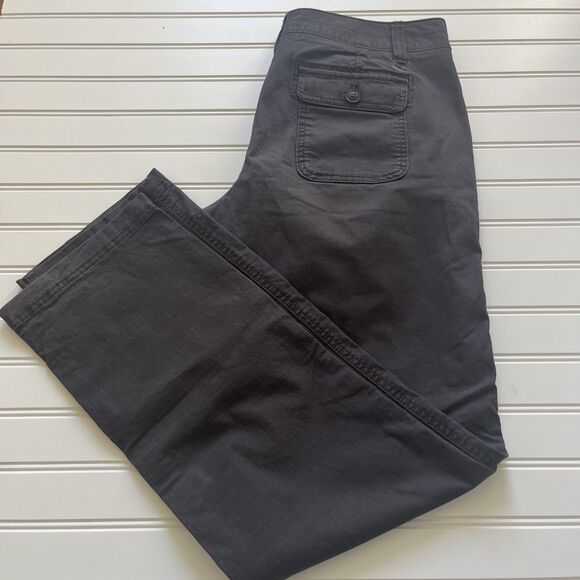 Eddie Bauer Women's Pants Size 4 Gray  Mid Rise Relaxed Fit - Picture 14 of 14